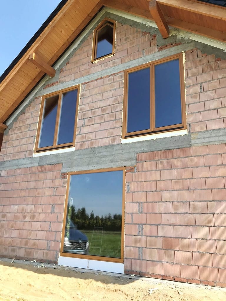Okna trapezowe pasywne drewniane - FHU Tokarczyk Kraków