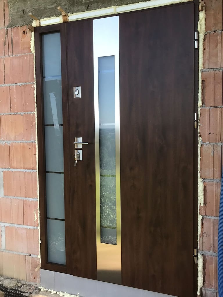 Delta drzwi wejściowe Perfect 68X z panelem Inox - FHU Tokarczyk Kraków
